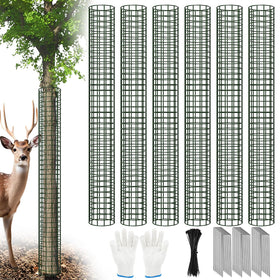Aifanss tree trunk protector 48inch guards saplings from deer while allowing air.