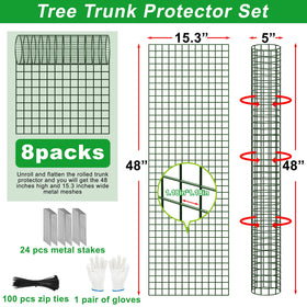 Aifanss zip ties and stakes pack securing guard firmly during rain and wind.