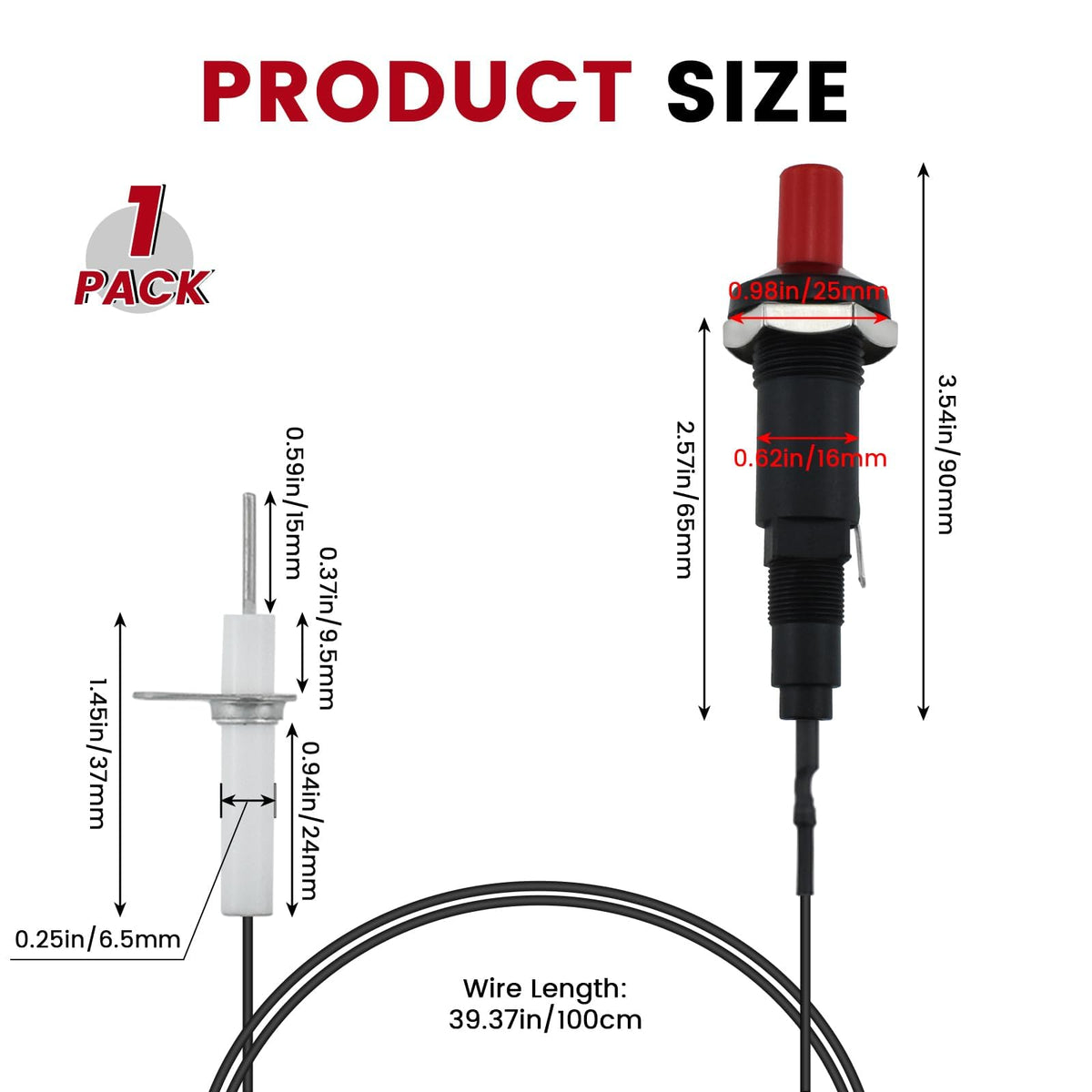 Aifeier ET ignition needle 50mm for precise spark alignment