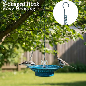 Aifeorzo hummingbird bath depth supports safe bathing and drinking.
