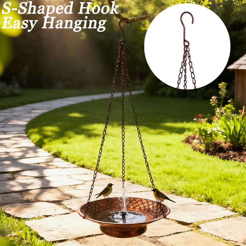 Aifeorzo patio garden decor outdoor bird bath adds charm to space