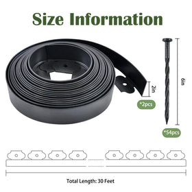 Aifong edging installation guide image highlights quick setup without digging.