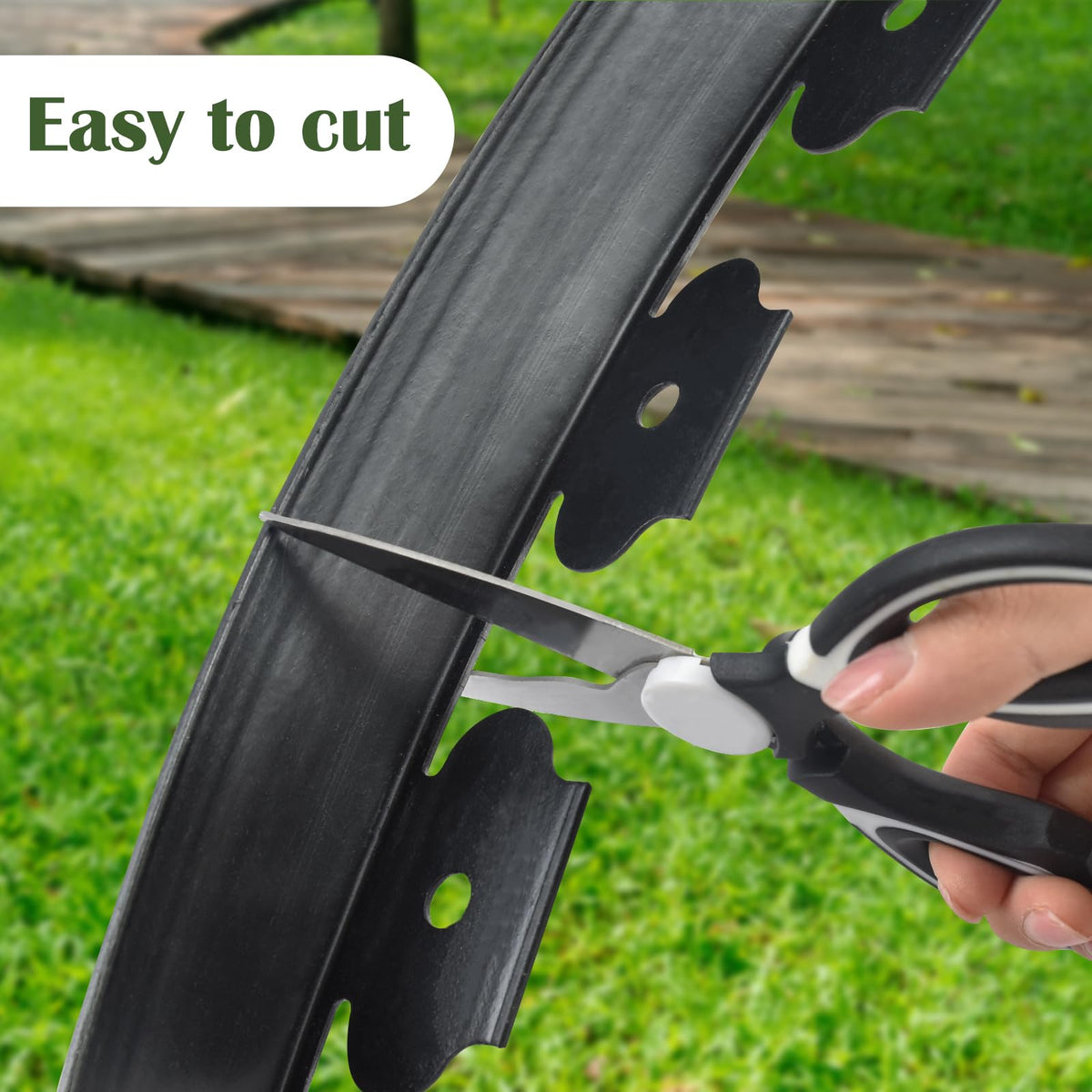 Aifong flexible border demonstrates easy bends for curved garden edges.