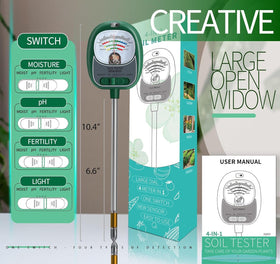 AiGerdinn 4-in-1 tester that runs without batteries for convenient outdoor testing.