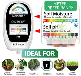 AiGerdinn soil pH reading guides adjustments for soil balance and plant health.