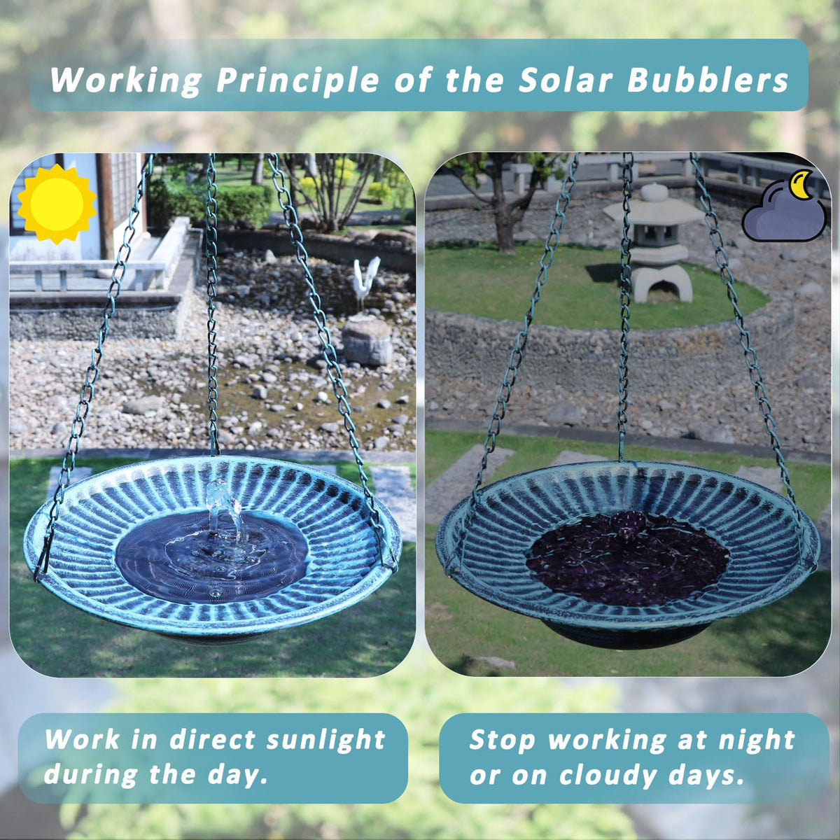 AIHAOKAN 12-inch diameter basin ready for water