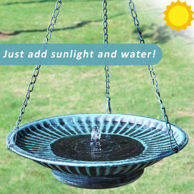 AIHAOKAN sunlit fountain creating gentle water flow
