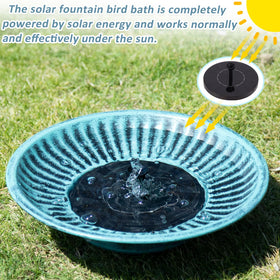 AIHAOKAN bird feeder mode with solar fountain provides a versatile wildlife station.