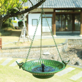 AIHAOKAN gift-ready bird bath enhances patios with lively water movement.