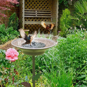 AIHAOKAN gift-ready bird bath for nature lovers and gardeners