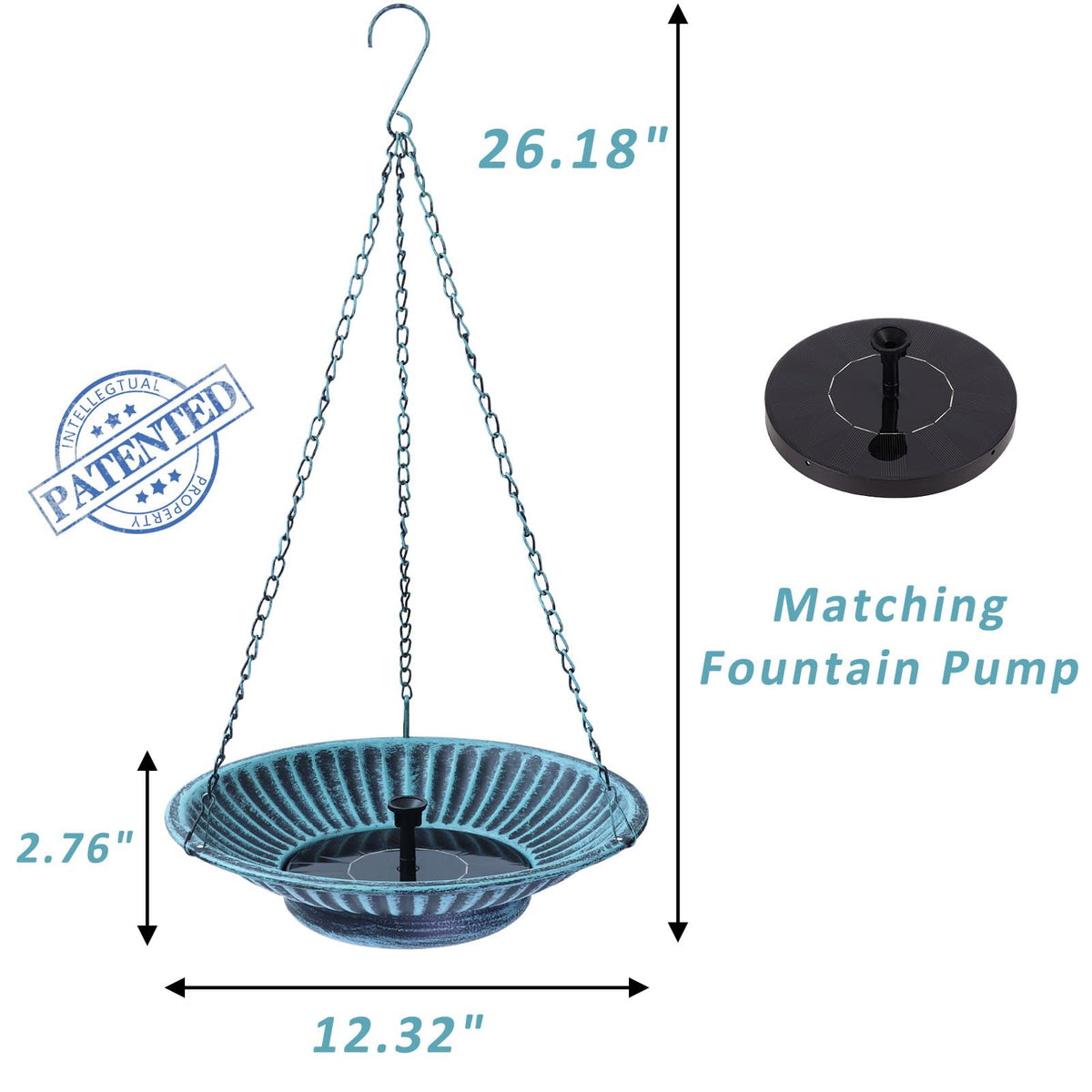 AIHAOKAN metal basin and chain detail for durability