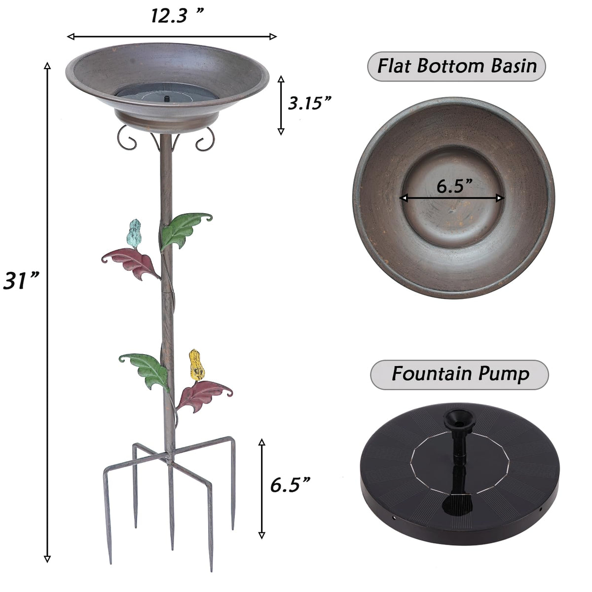 AIHAOKAN solar bubbler powers a sun-driven fountain