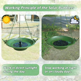 AIHAOKAN solar-powered bubbler helps water circulate naturally in bright sun.