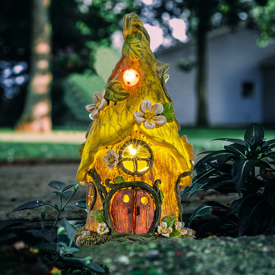 AIINY fairy garden statue closeup shows hand-painted resin quality