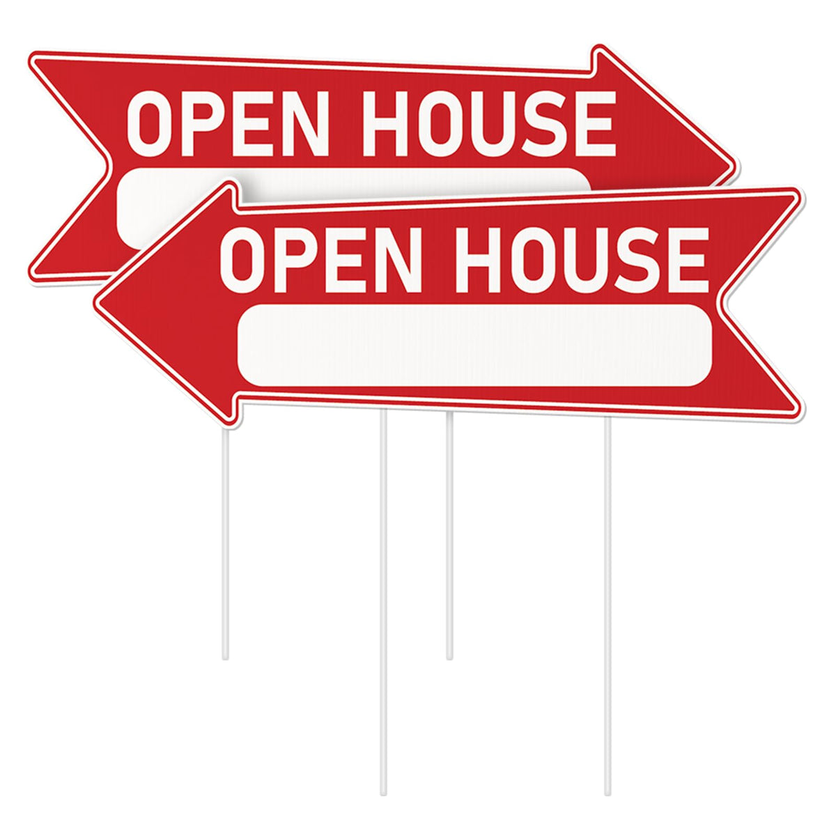 Aijmguo open house sign 17x6 with dual sides for high visibility and guidance