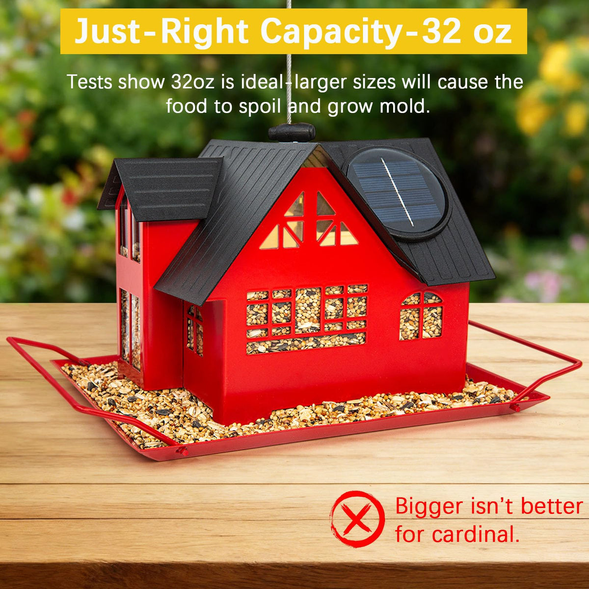 AIKS Solar Bird Feeder makes a thoughtful gift for bird lovers and families.