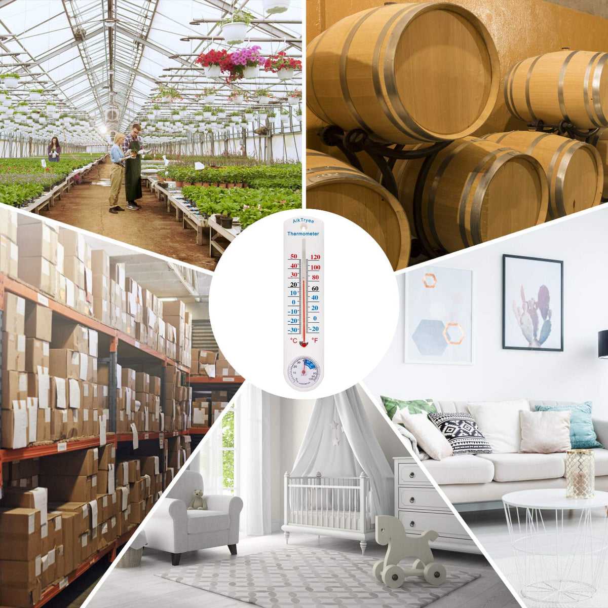 AikTryee cellar-humidor placement helps monitor humidity for storage needs.