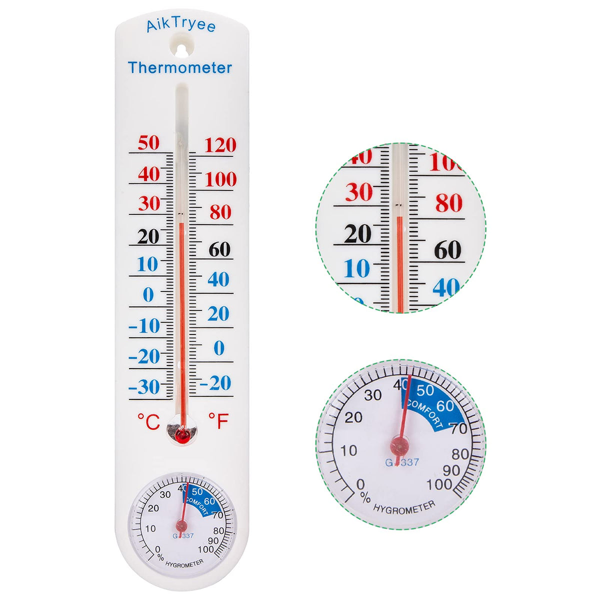 AikTryee temperature-humidity display for clear visibility in any space.