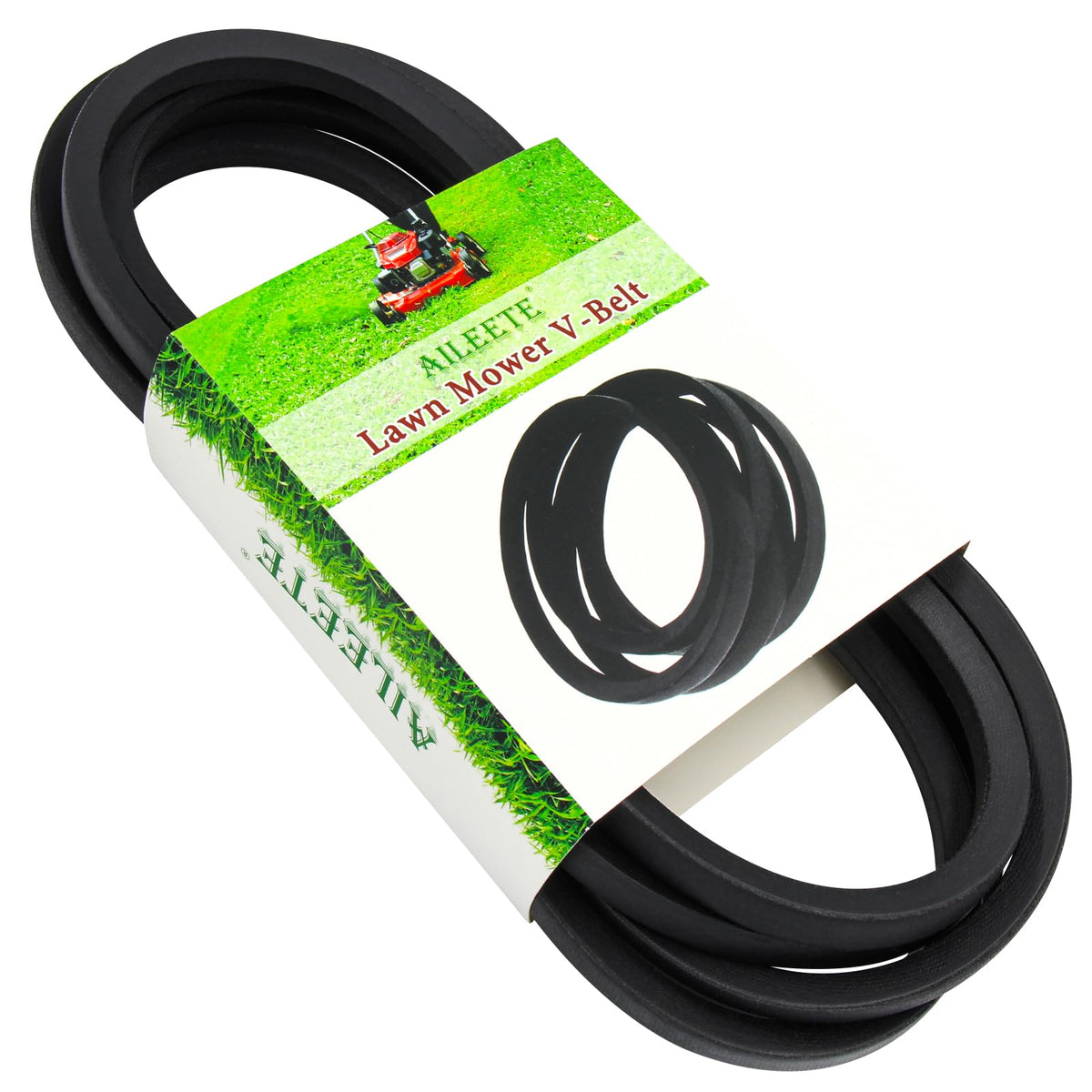AILEETE 119-8820 deck belt closeup showing durable rubber for Toro TimeCutter compatibility