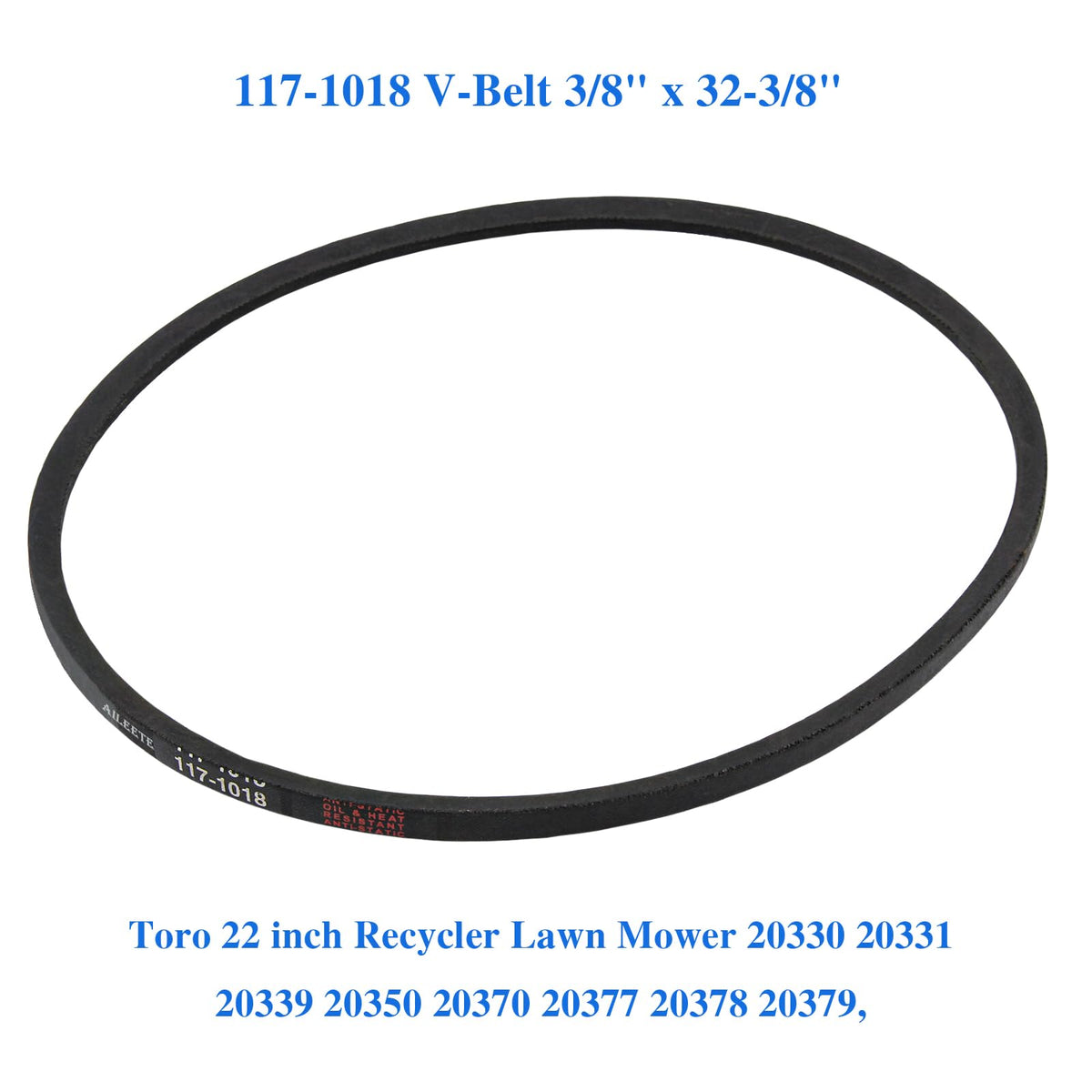AILEETE belt features durable rubber for long-lasting use.