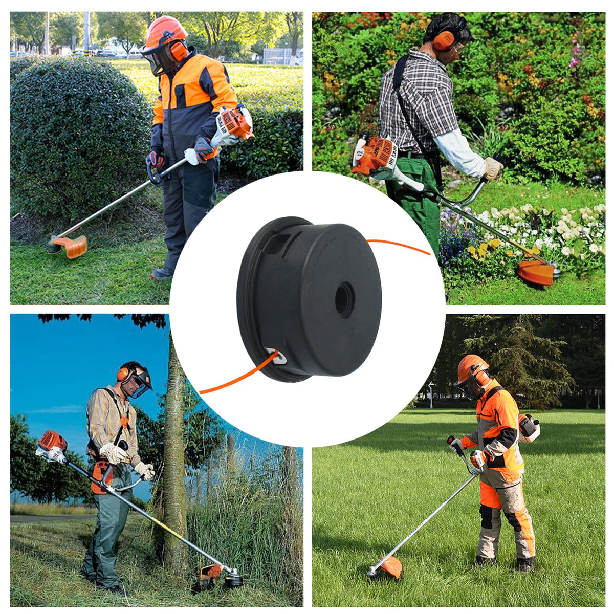 AILEETE head for brushcutters and weed eaters for easy maintenance.