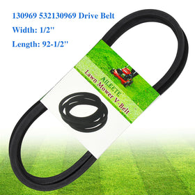 AILEETE drive belt mounted on a lawn tractor demonstrates easy replacement.