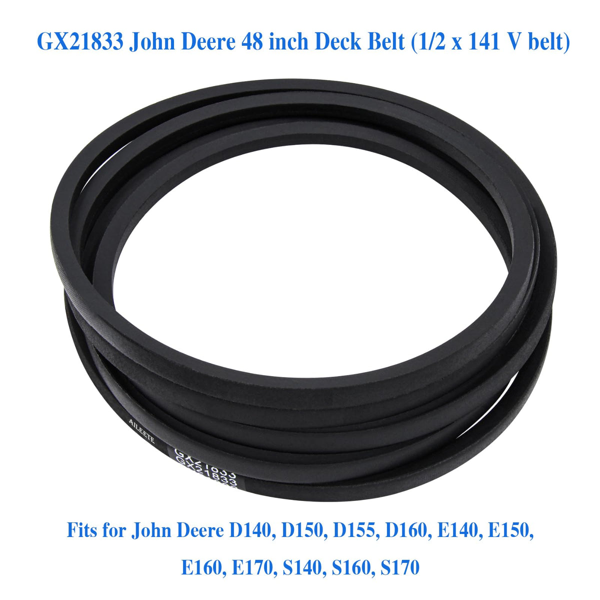 AILEETE GX21833 belt replacement for 48-inch decks supports easy installation