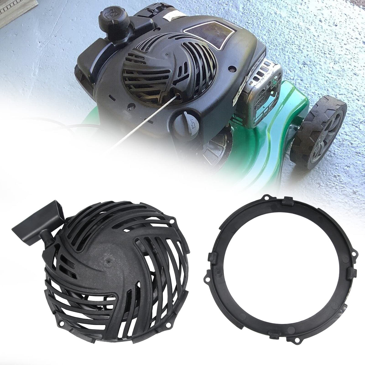 Pull-start replacement package contents: starter assembly and rewind guard by AILEETE.