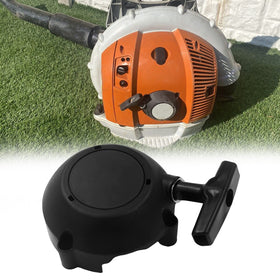 AILEETE recoil starter assembly installed on blower demonstrates quick retrofit for BR600