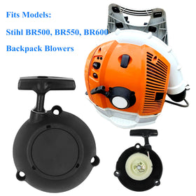 AILEETE recoil starter assembly packaging image highlighting complete replacement kit for Stihl blowers