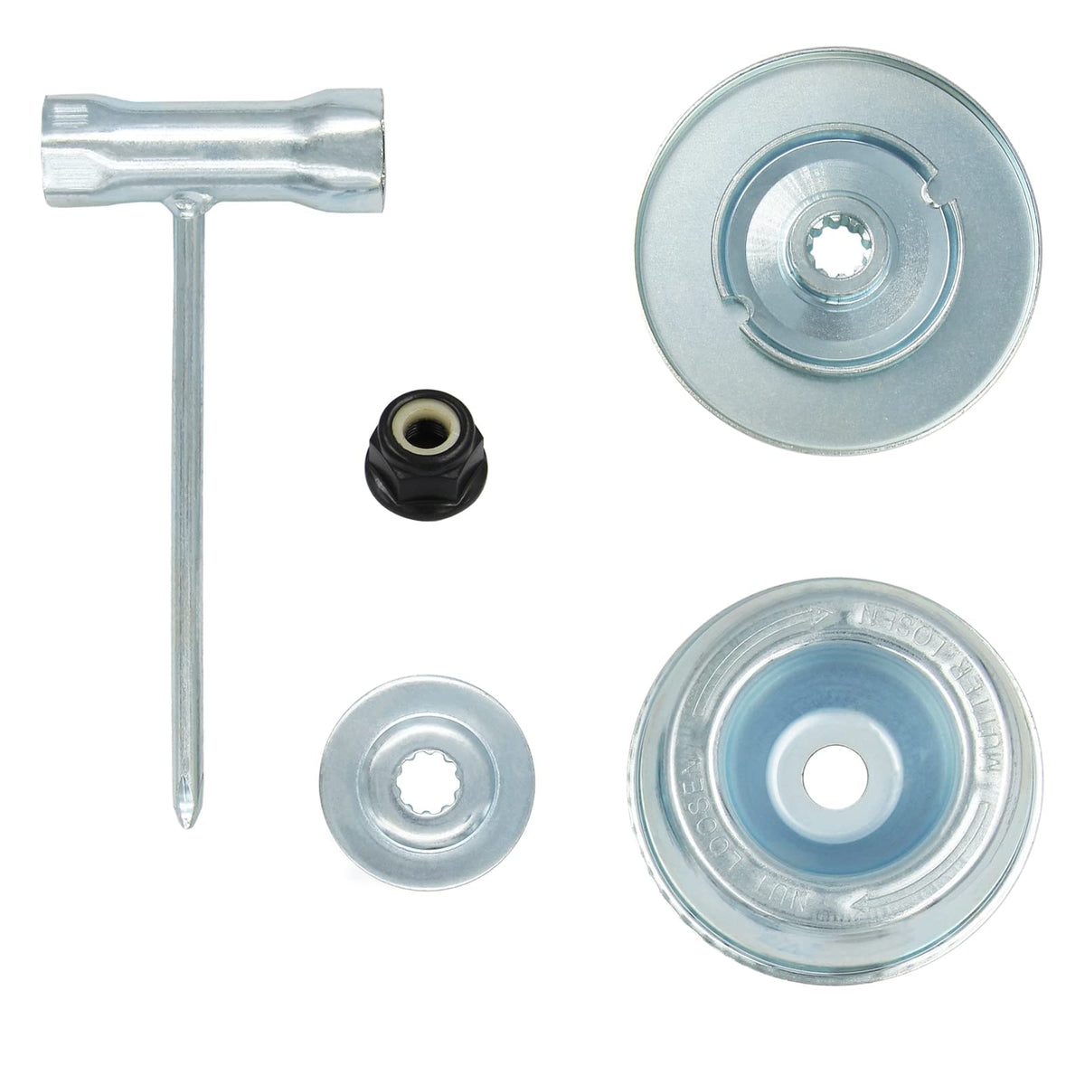 AILEETE rider plate stabilizes blade alignment during trimming