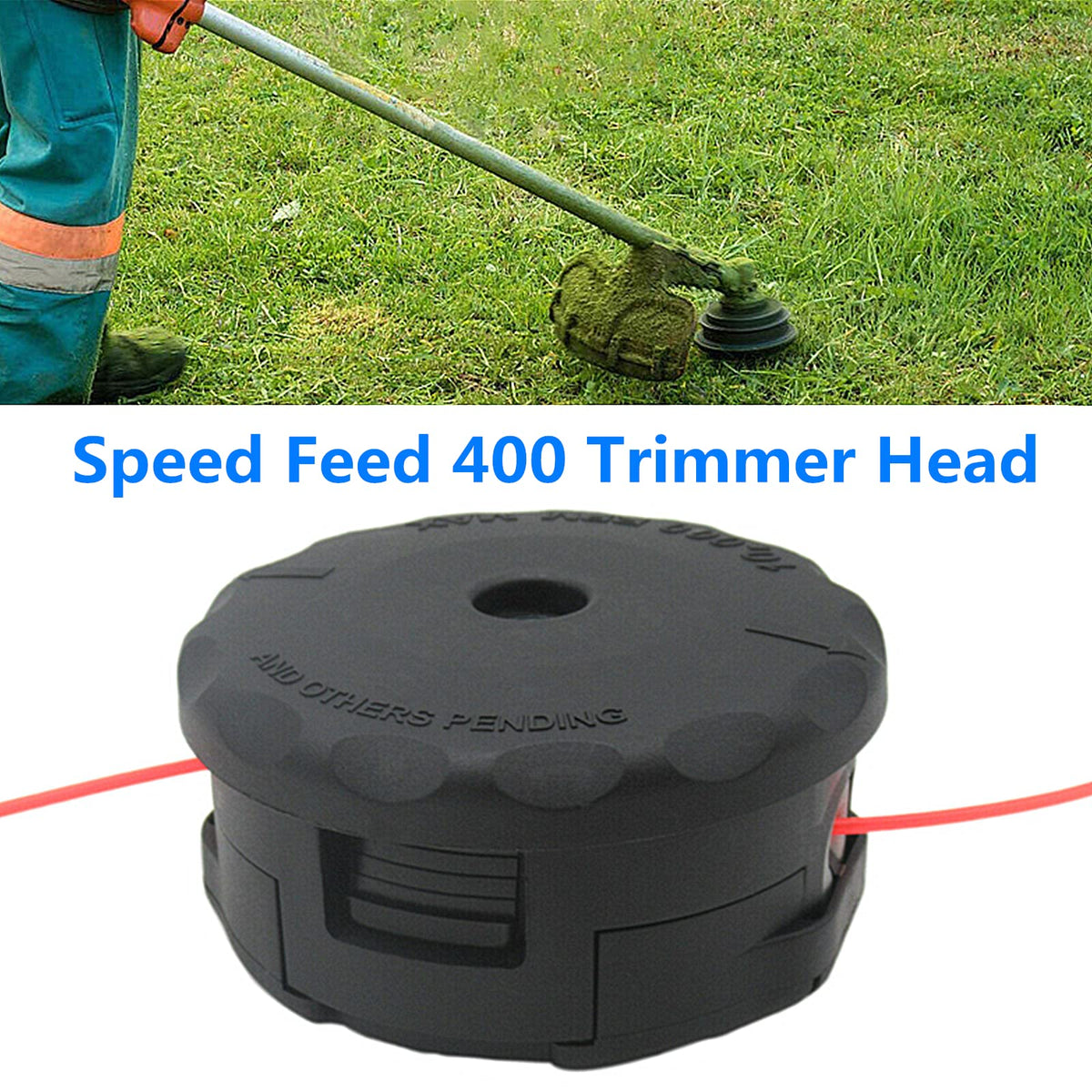 AILEETE Speed Feed 400 spool ready for fast trimming with 10 feet of line.