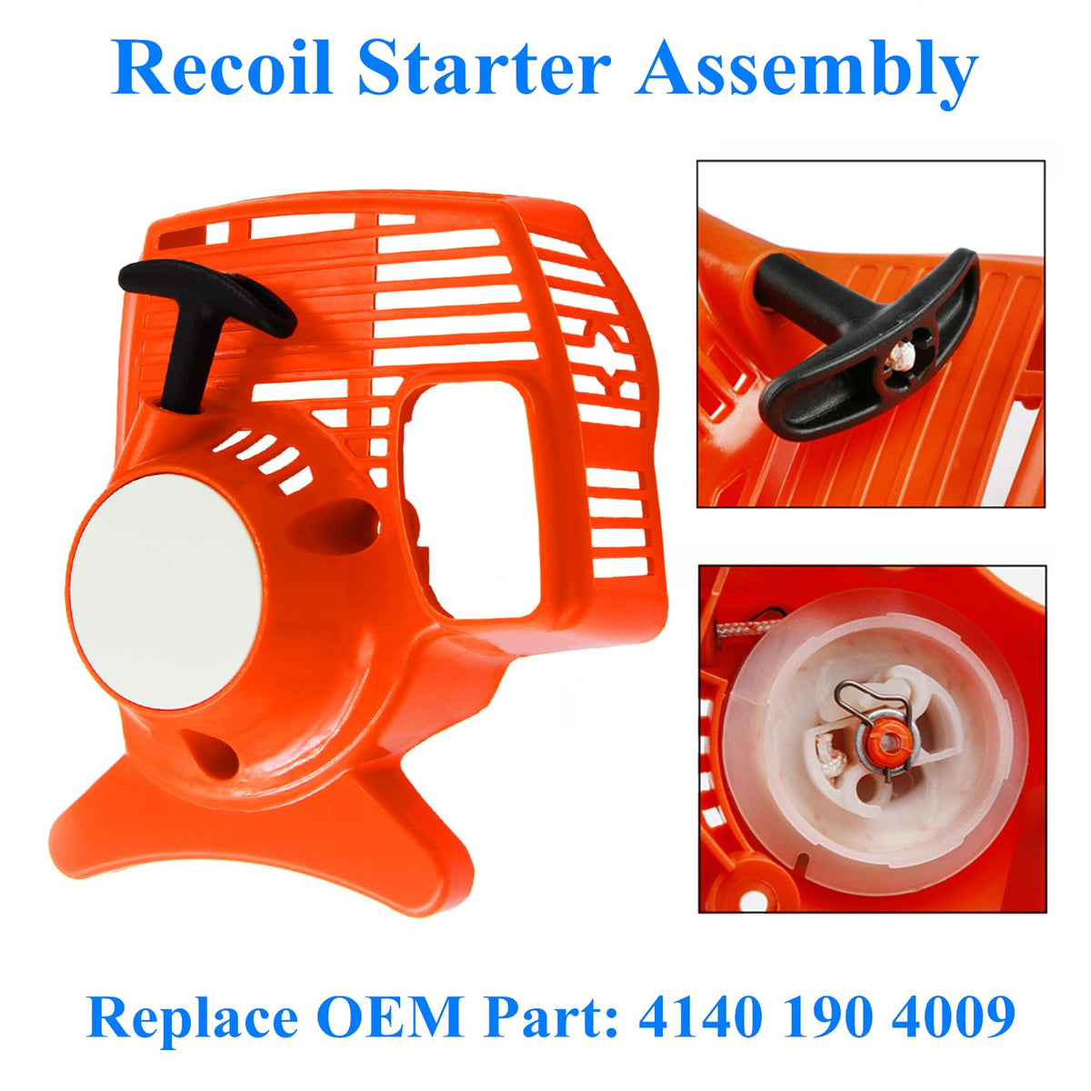 AILEETE Stihl FS55 starter assembly; smooth pull and steady engagement.