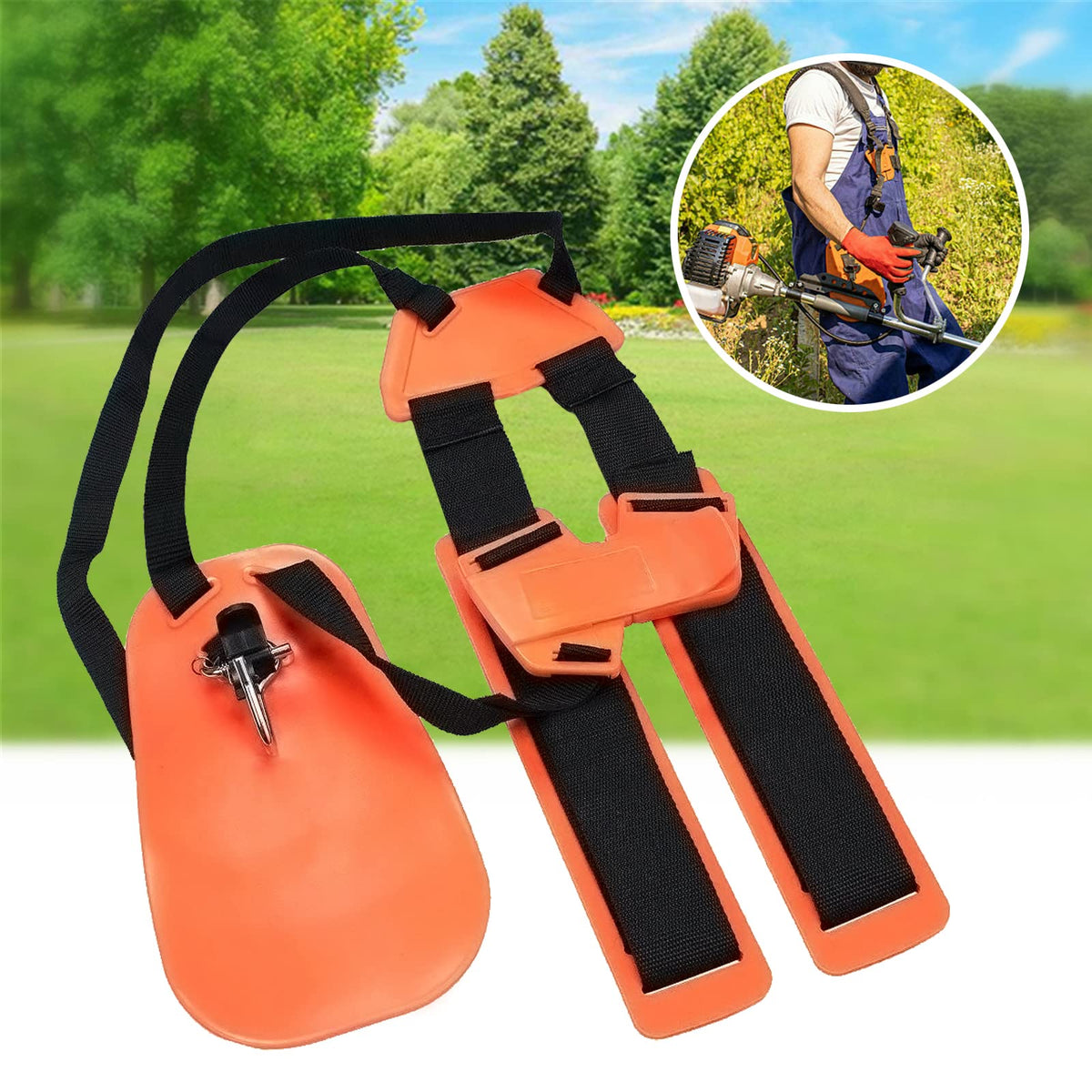 AILEETE trimmer harness soft padding cushions shoulders during long jobs