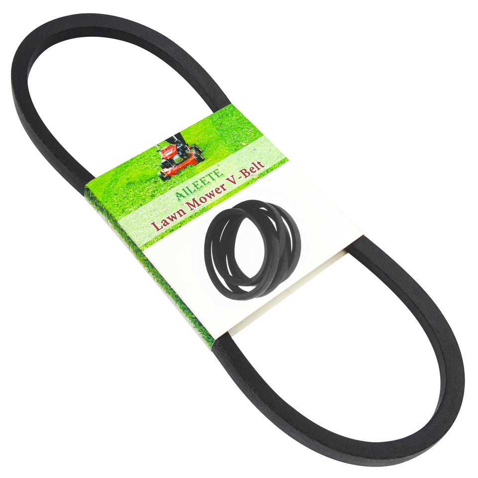 AILEETE upper drive belt 5/8 x 35-1/4 full view for compatible lawn tractors, reliable drive.