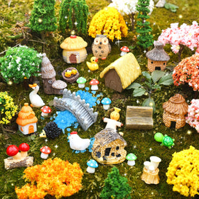 Ailefentene terrarium dollhouse decor helps transform plain spaces into focal miniatures.