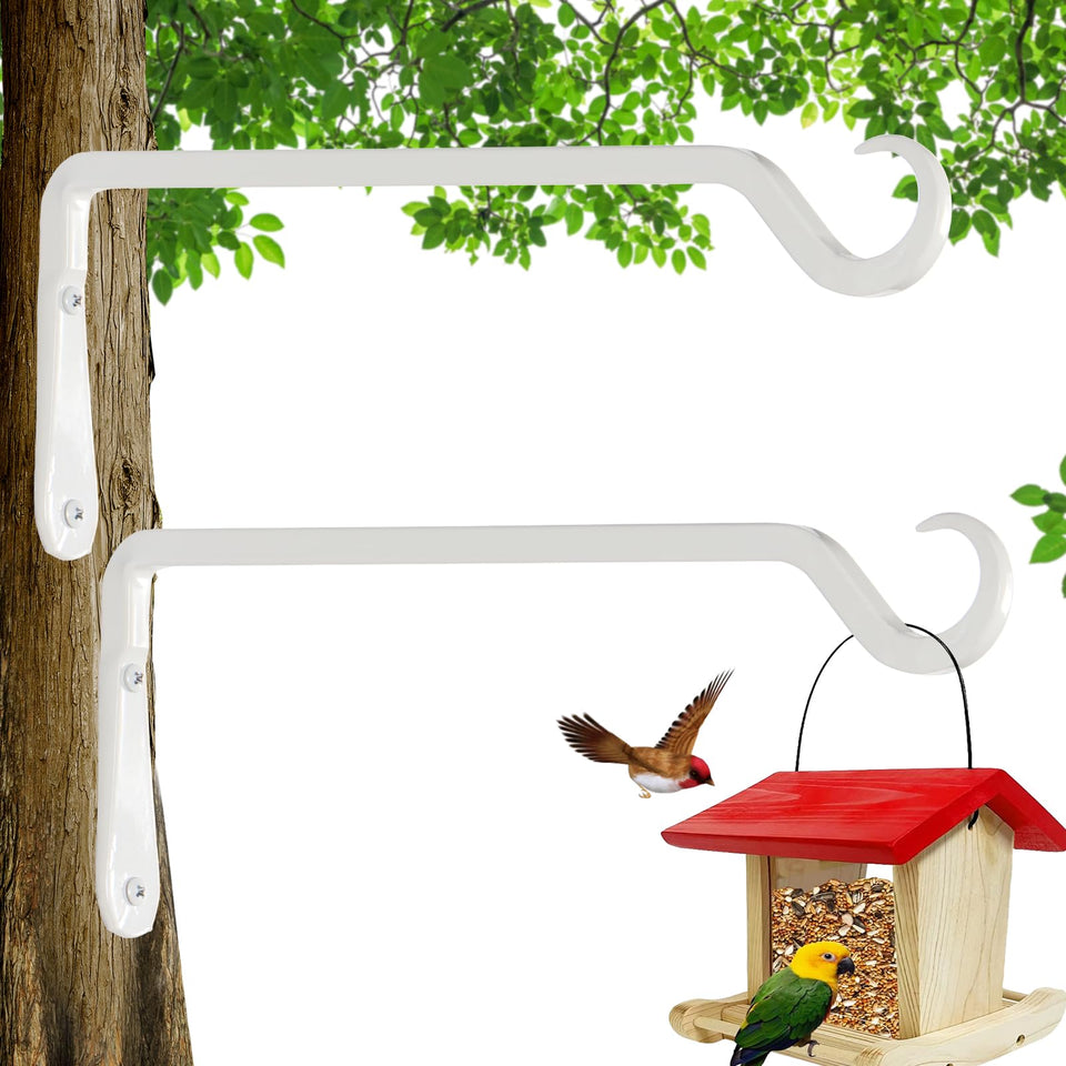 AILIN YELOKIE 12-Inch plant hanger 2-pack secures heavy planters outdoors.