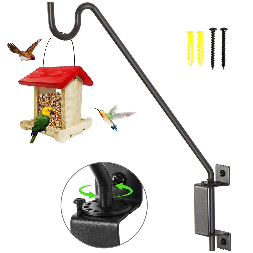 AILIN YELOKIE deck hook with 360° swivel for precise bird feeder placement.