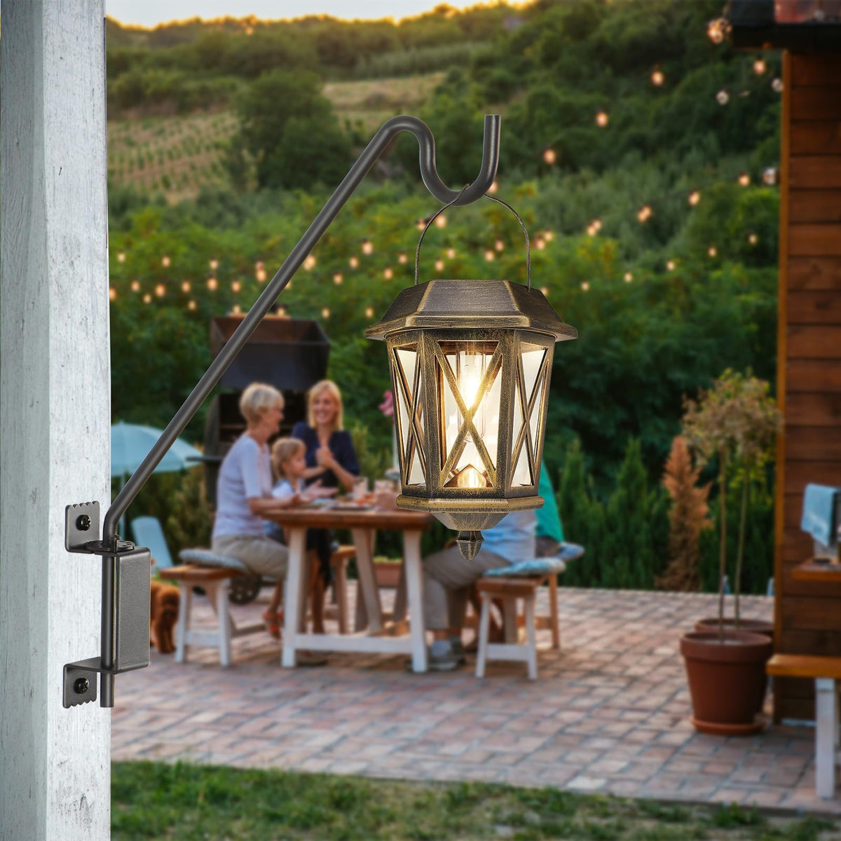 AILIN YELOKIE mounts on wood, brick, or vinyl for flexible deck placement.