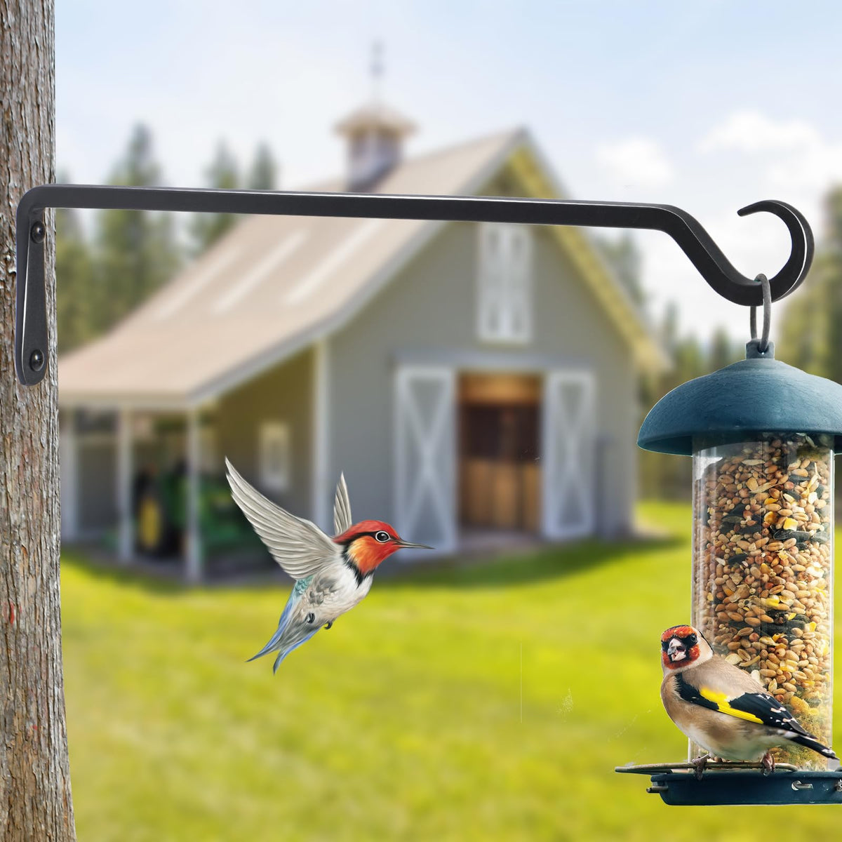 AILIN YELOKIE rust-proof mounting screws ensure easy installation in wood or masonry.