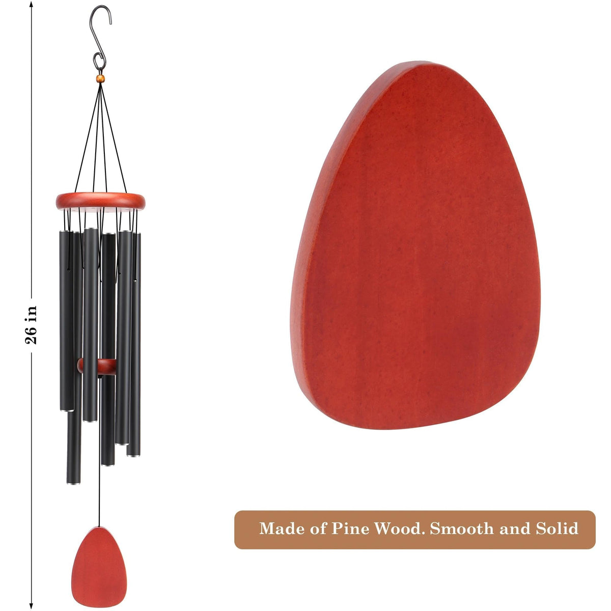 AILUOQI pine wood frame supports natural contrast