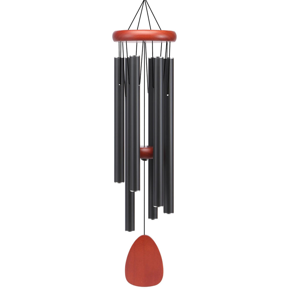 AILUOQI classic black wind chime top hook enhances outdoor ambience