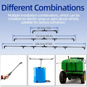 Aimela detachable boom assembly enables compact storage and quick transport between fields.