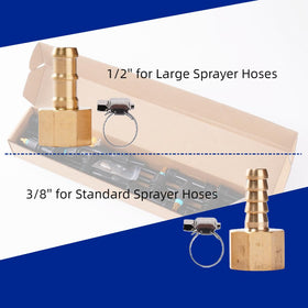 Aimela tool-free setup lets you attach the boom quickly to your sprayer hose.