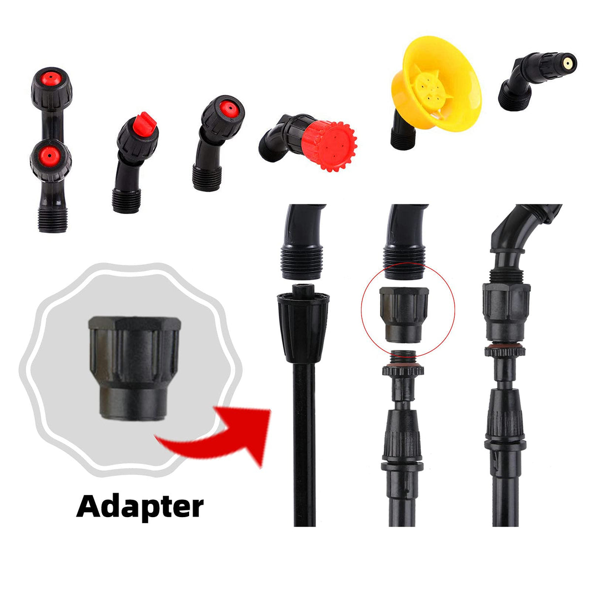 Aimela sprayer nozzle fan: even spray pattern for uniform plant coverage.