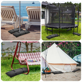 Aimosen sandbags offer easy weight adjustment for stable canopies and tables.