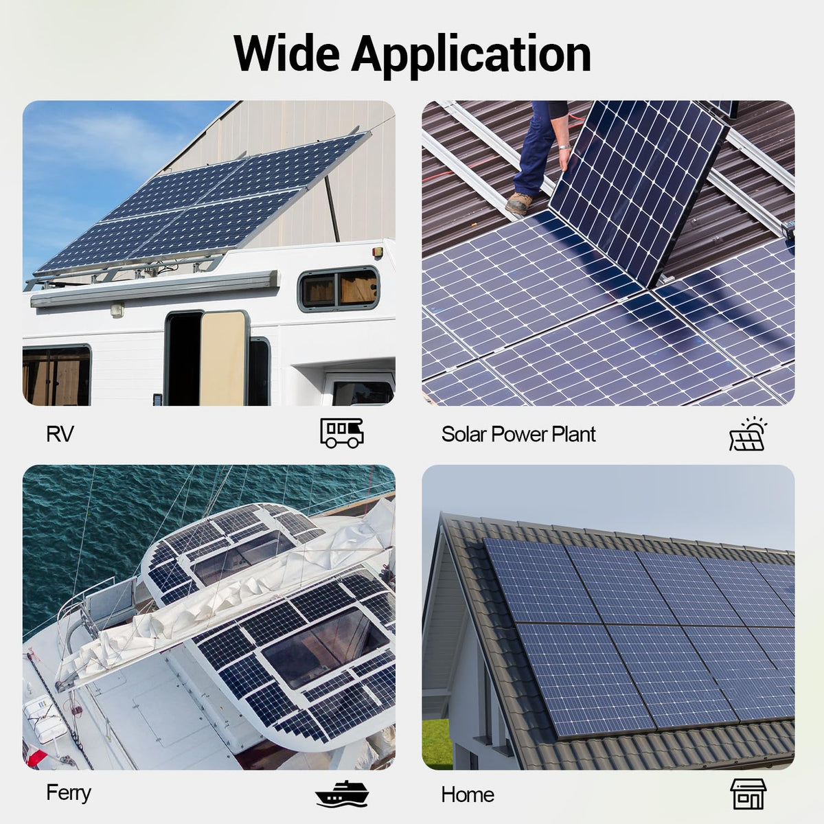 Aimou 30ft extension in use for rooftop solar or dockside installations