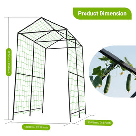 AIMUCT arch trellis multi-purpose garden feature for fruit, vegetables, and flowers.