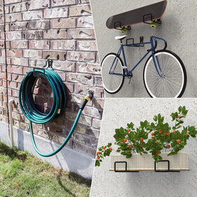 AinDen hose storage hook suitable for garden, garage, and extension cords.