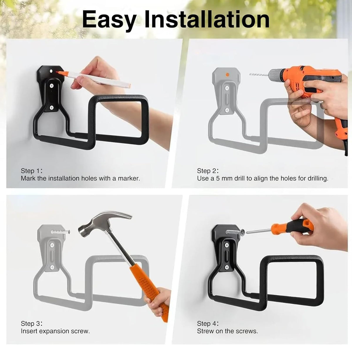 AinDen mounting kit with screws and anchors simplifies installation.